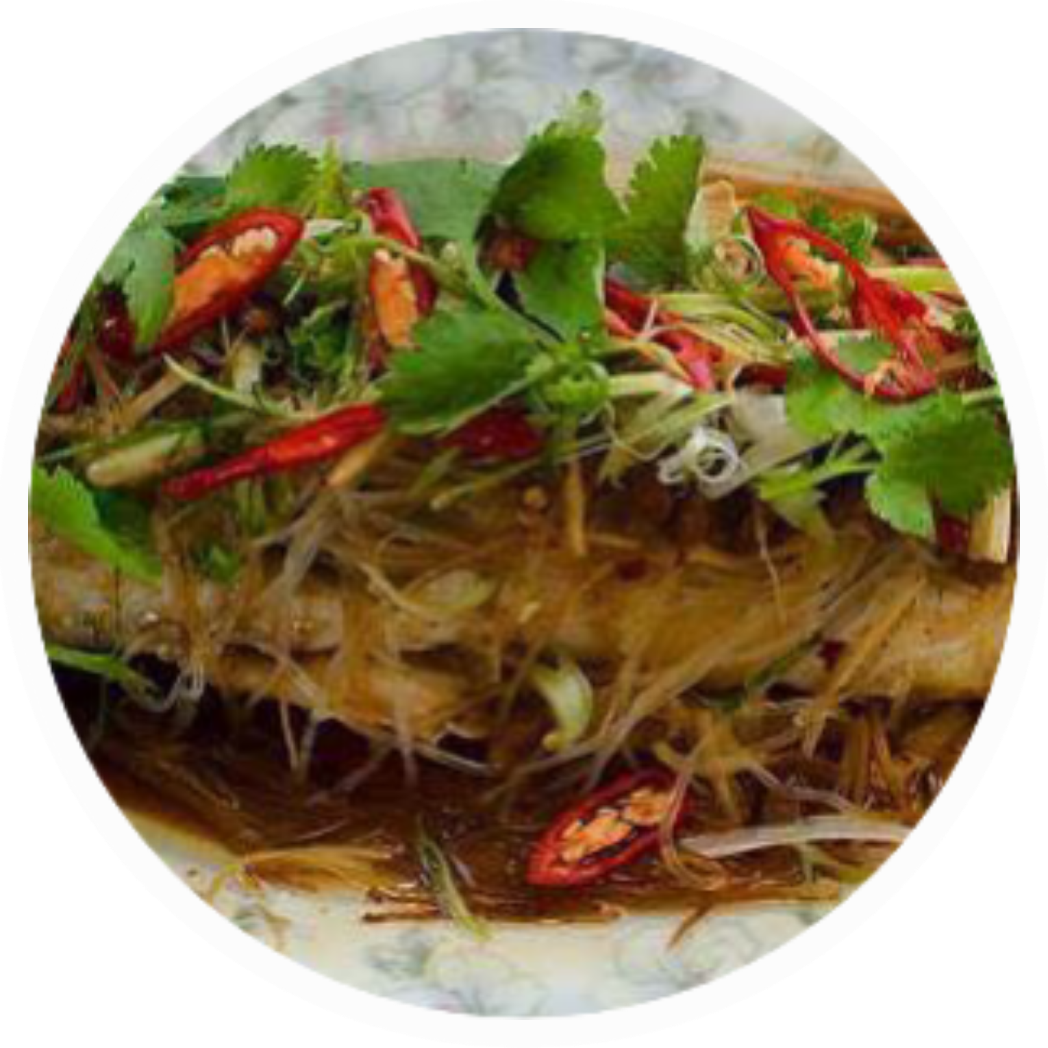 ត្រីចំហុយមីសួរ មួយក្បាលធំ