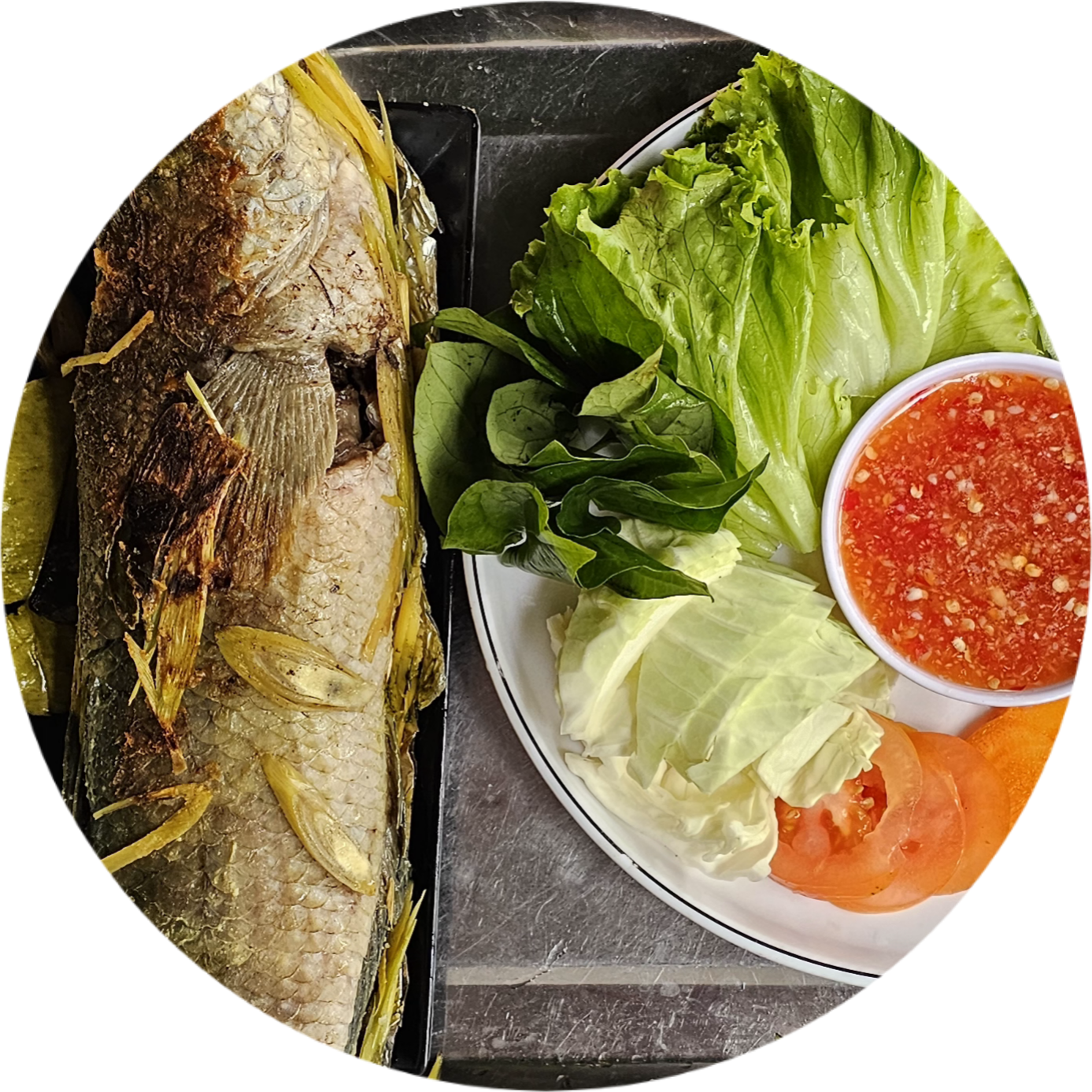 ត្រីរស់អាំងអាលុយមីញោម
