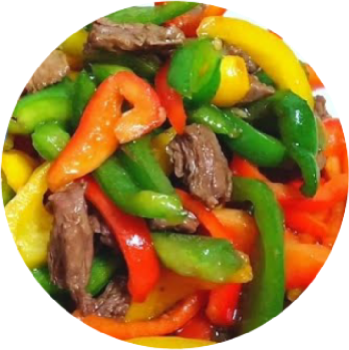 ឆាម្ទេសប្លោកសាច់គោ