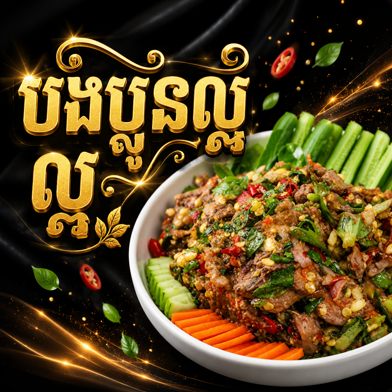 សាច់គោបុកម្អម