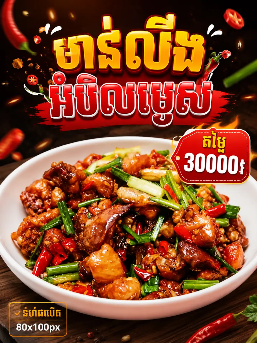 មាន់លីងអំបិលម្ទេស