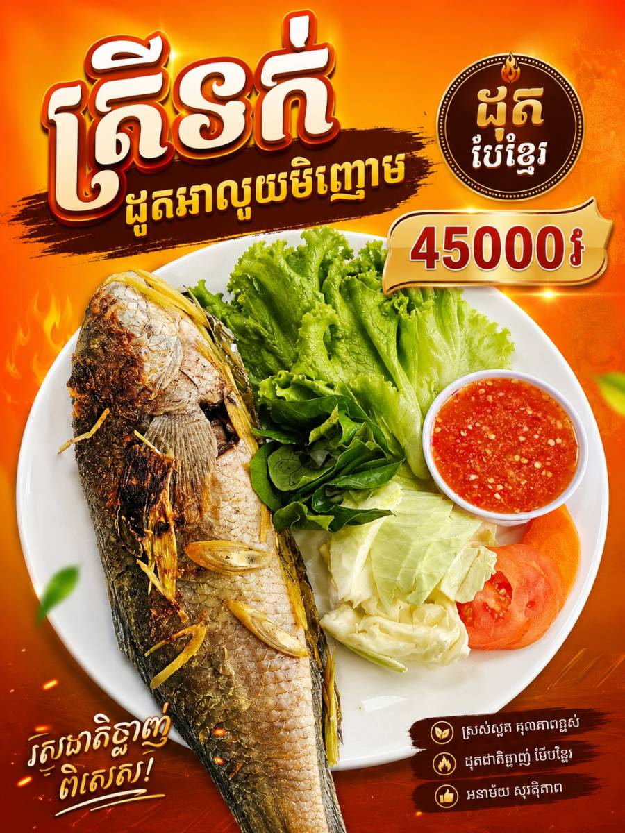 ត្រីរស់អាំងអាលុយមីញោម